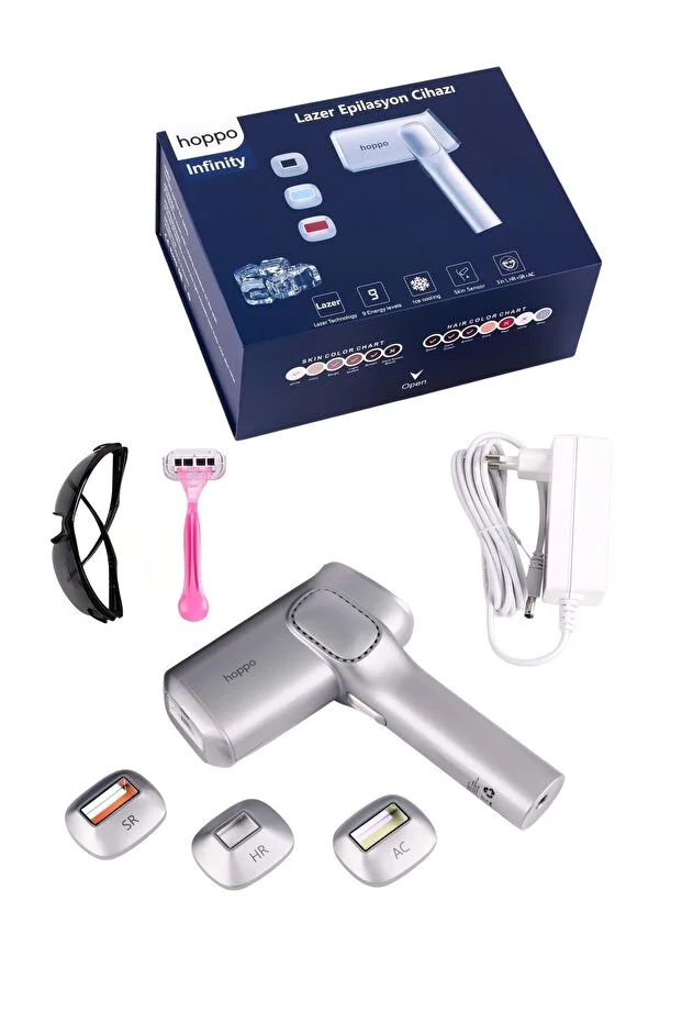 Infinity IPL Lazer Epilasyon Cihazı – Akıllı Cilt Sensörü, Sınırsız Atım, 9 Güç Seviyesi